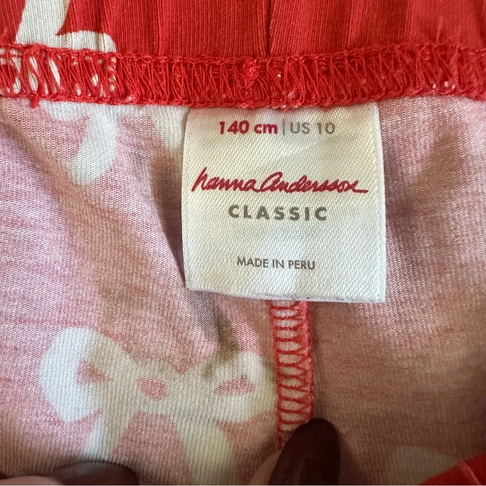 Hanna Andersson Red Bow Print Leggings | 140 - Picture 3 of 5